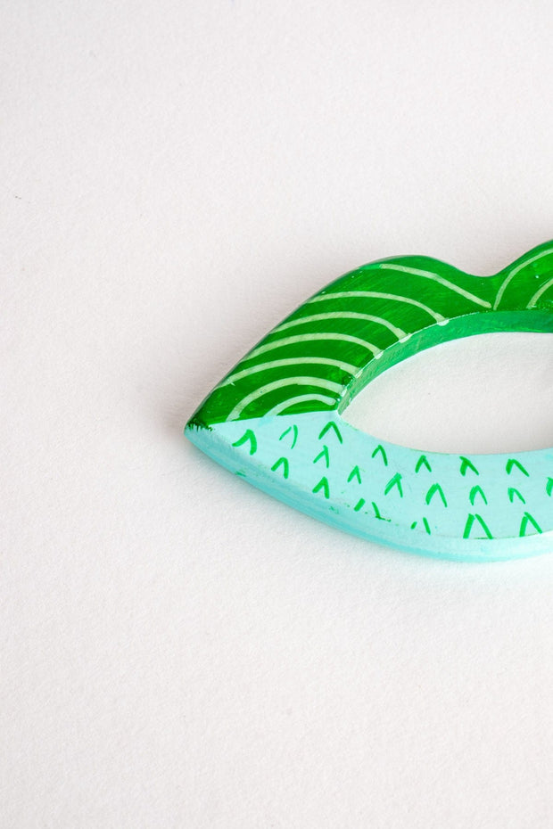 BAR TOOLS Muah Green Napkin Ring (Set Of 2)