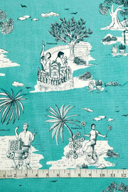 COTTON FABRIC AND CURTAINS Mumbai Makers Cotton Fabric And Curtains (Turquoise)