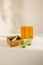 VOTIVES Myst Lime Green Candle Votive (Set Of 2)