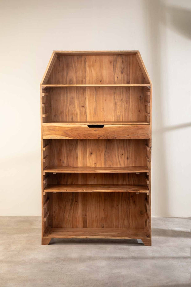 BOOKSHELVES Mystery Acacia Wood Bookshelf