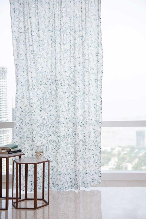 CURTAINS Naalku Outline Window Curtain In Sheer Fabric