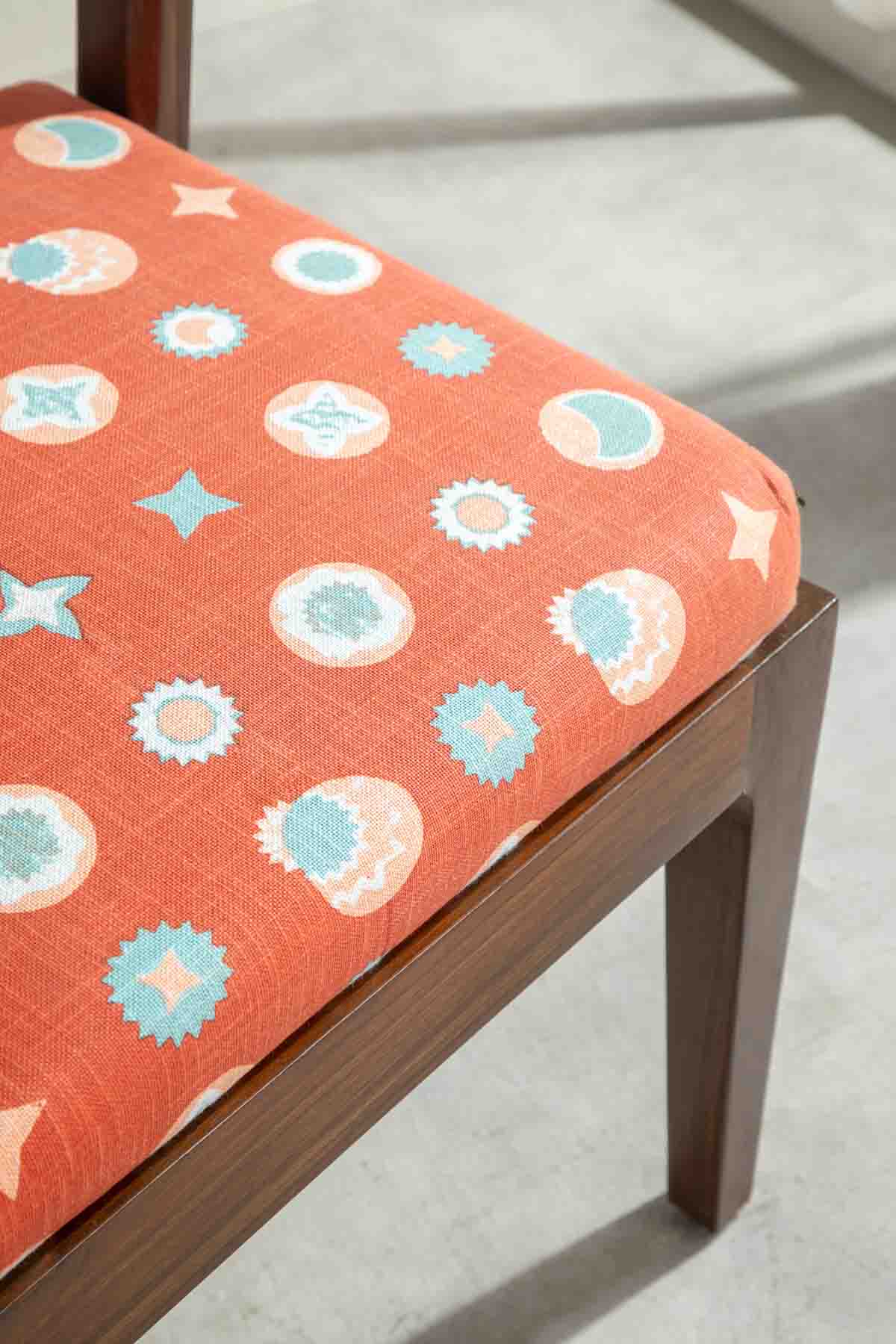 Orange Celestial Amber Fabric