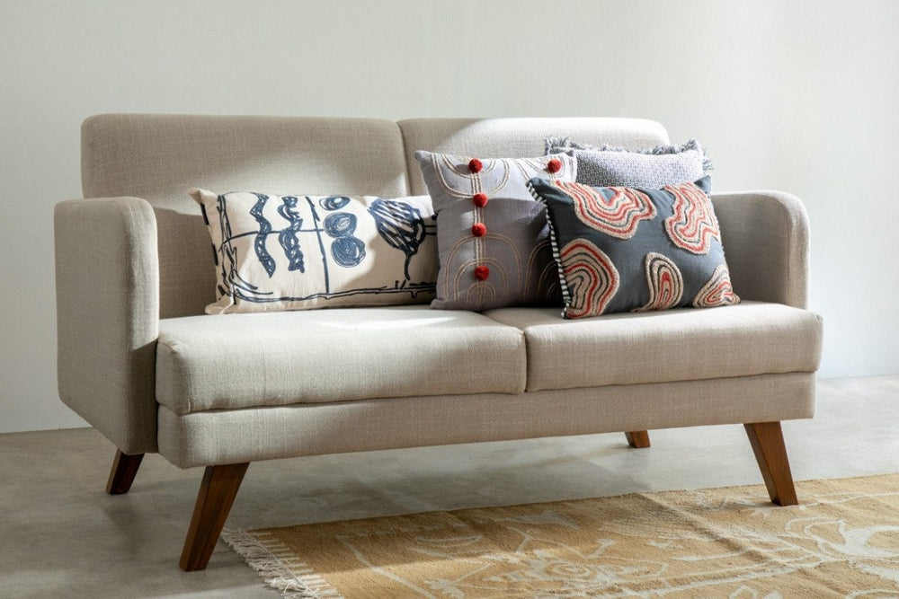 Senhur Beige Cushion Cover (36 X 90 Cm)