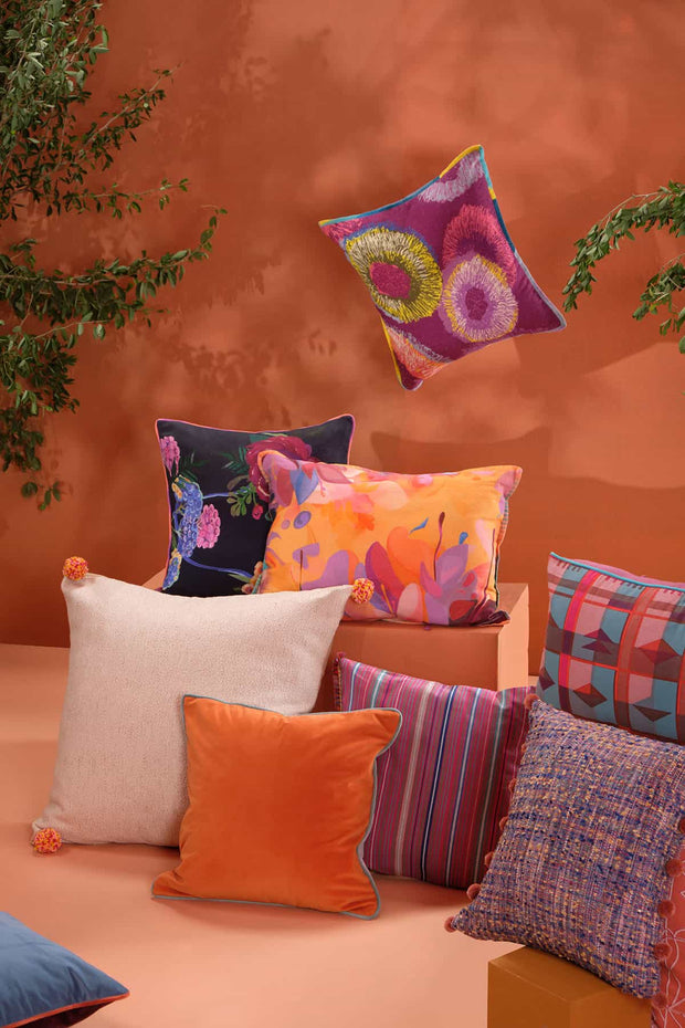 PRINT & PATTERN CUSHIONS Nilgiri Bloom Cushion Cover (36 Cm X 50 Cm)