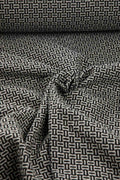 SOLID & TEXTURED UPHOLSTERY FABRICS Nilgiri Solid Upholstery Fabric (Black/White)