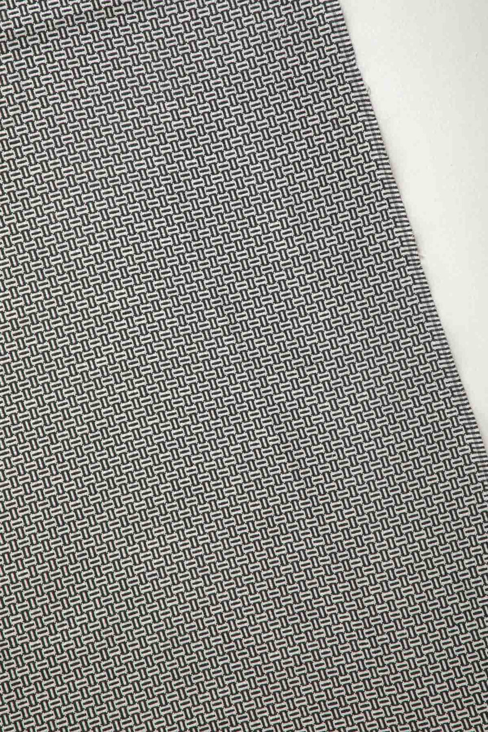 SOLID & TEXTURED UPHOLSTERY FABRICS Nilgiri Solid Upholstery Fabric (Black/White)