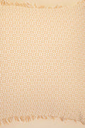 SOLID & TEXTURED CUSHIONS Nilgiri Geo Weave Beige Cushion Cover (41 Cm X 41 Cm)