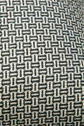 SOLID & TEXTURED CUSHIONS Nilgiri Black and White Cushion Cover (46 X 46 Cm)