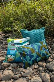 ACCENT CUSHIONS Noel Arches Blue Fields Cushion Cover (36 X 51 Cm)