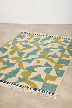 PRINT & PATTERN RUGS Noel Arches Printed Rug (Blue Fields)