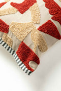 ACCENT CUSHIONS Noel Brick and Beige Cushion Cover (36 X 51 Cm)