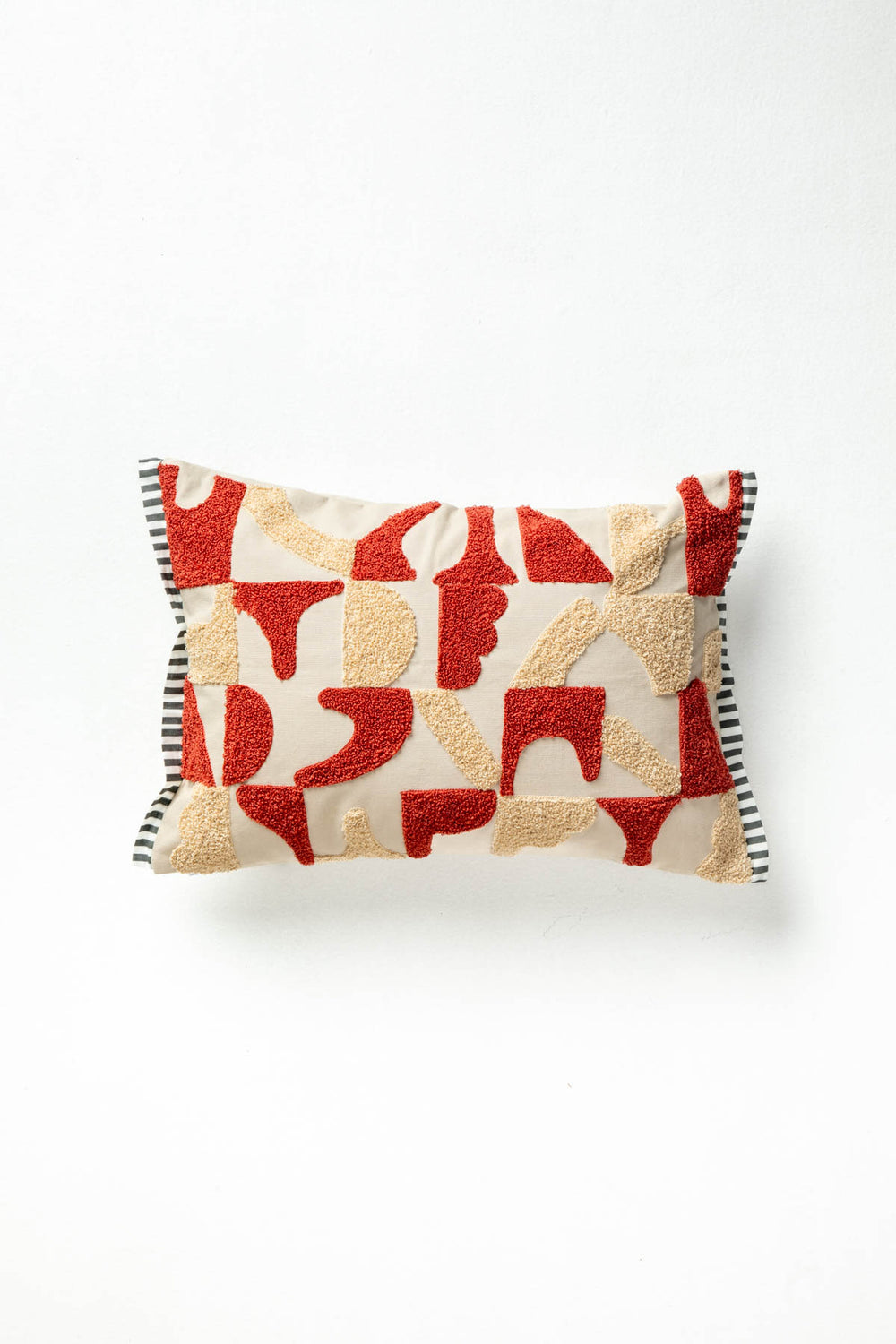 ACCENT CUSHIONS Noel Brick and Beige Cushion Cover (36 X 51 Cm)