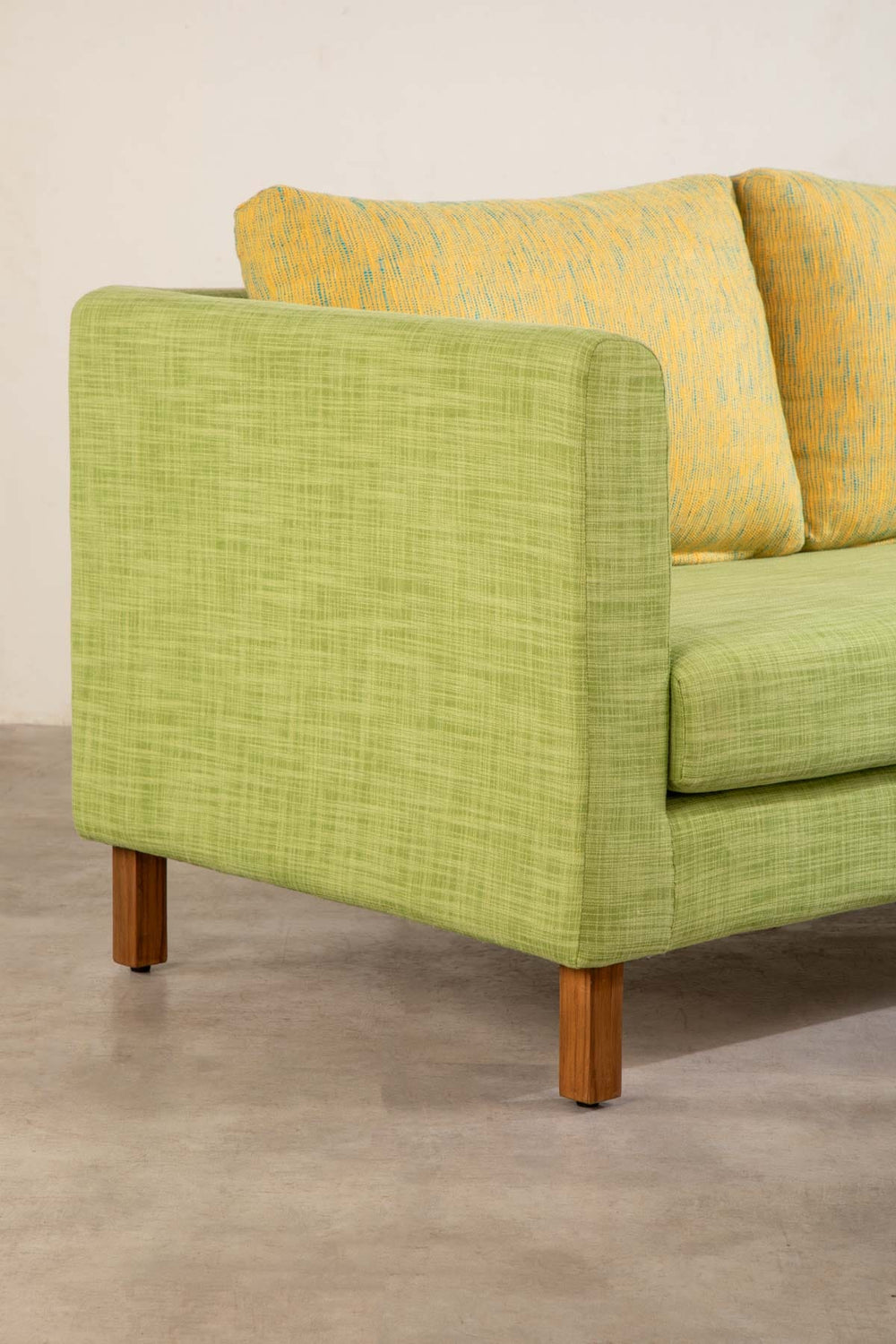 Raffia Citron Green Fabric