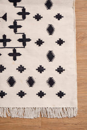 WOVEN & TEXTURED RUGS Nomad Woven Rug (Black And White)