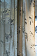 CURTAINS Nu Palms  Silver Sheer Curtain