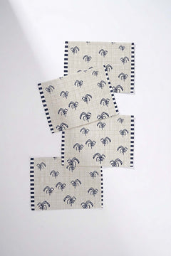 Nu Palms Beige Table Mat (Set Of 4)