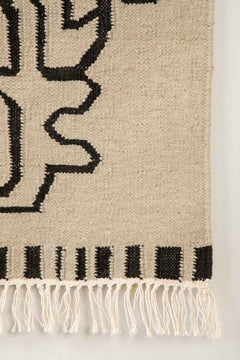WOVEN & TEXTURED RUGS Nu Primitive Woven Rug (Black/White)