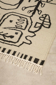 WOVEN & TEXTURED RUGS Nu Primitive Woven Rug (Black/White)