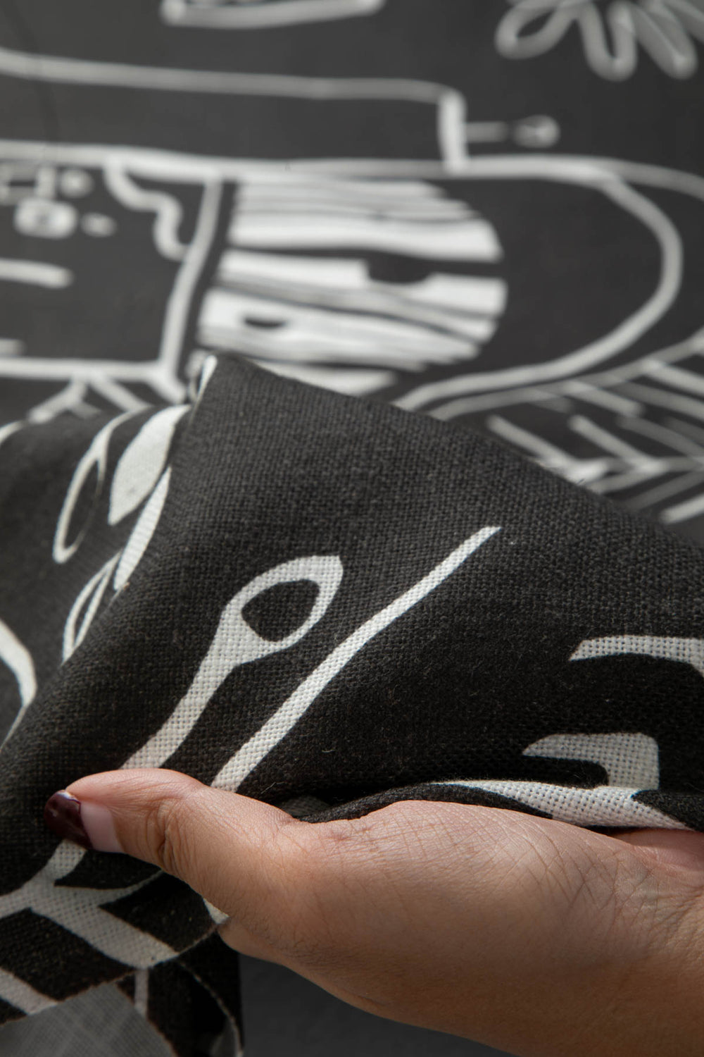 PRINT & PATTERN UPHOLSTERY FABRICS Nu Primitive Espresso Printed Upholstery Fabric