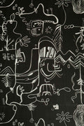 PRINT & PATTERN UPHOLSTERY FABRICS Nu Primitive Espresso Printed Upholstery Fabric