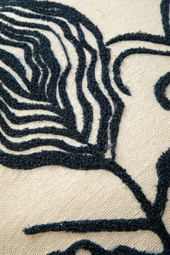 ACCENT CUSHIONS Nu Primitive Off White Cushion Cover (61 X 61 Cm)