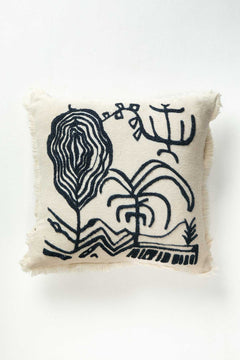 Nu Primitive Off White Cushion Cover (61 X 61 Cm)