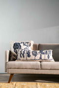 ACCENT CUSHIONS Nu Primitive Off White Cushion Cover (61 X 61 Cm)