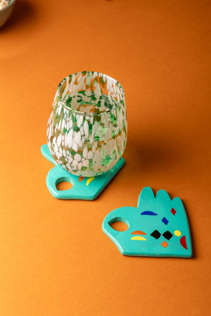 TRIVETS & COASTERS Okey Doke Mint Coaster (Set Of 4)