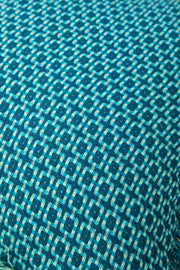 SOLID & TEXTURED CUSHIONS Ooty Geo Water Blue Cushion Cover (46 X 46 Cm)