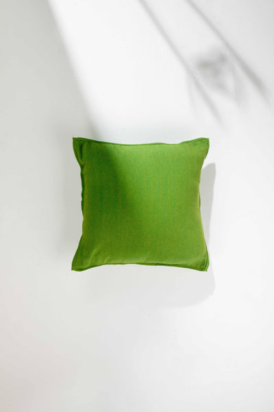 SOLID & TEXTURED CUSHIONS Oram Solid Herringbone Park Green Cushion Cover (46 Cm X 46 Cm)