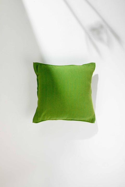 SOLID & TEXTURED CUSHIONS Oram Solid Herringbone Park Green Cushion Cover (46 Cm X 46 Cm)