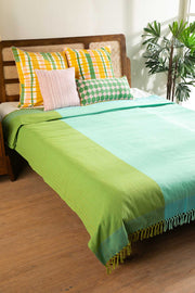 SOLID & TEXTURED BEDCOVERS Oram Woven Cotton Bedcover (Morning Mint)