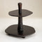 Orbit Two Tier Walnut Serving Stand