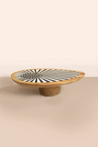 Oval Illusion Sheesham Wood Center Piece