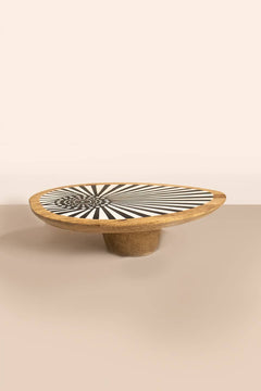 Oval Illusion Sheesham Wood Center Piece