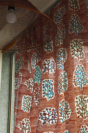 COTTON FABRIC AND CURTAINS Palash Cotton Fabric And Curtains (Amber)