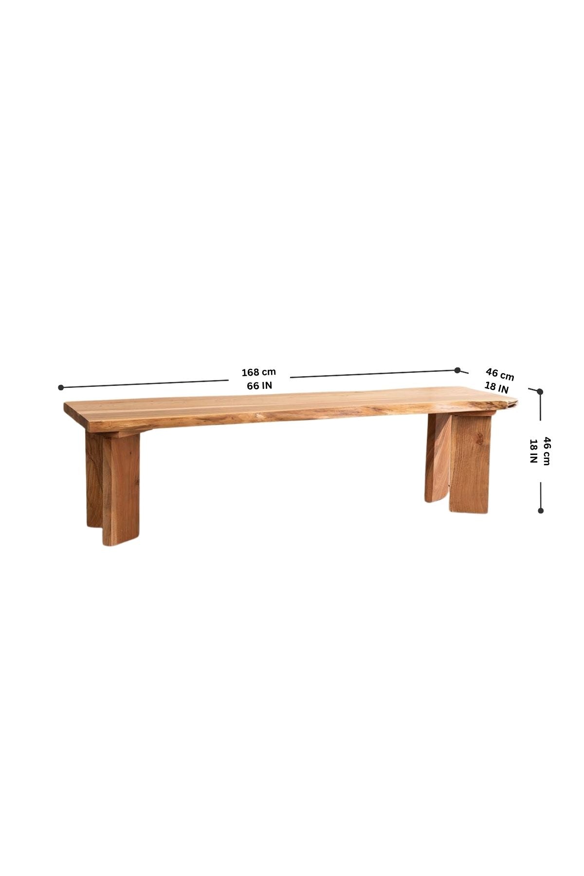 BENCHES Palisade Acacia Wood Bench