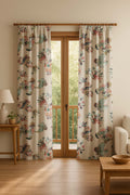 PRINT & PATTERN HEAVY FABRICS Palmyrah Beige Velvet Printed Heavy Fabric And Curtains