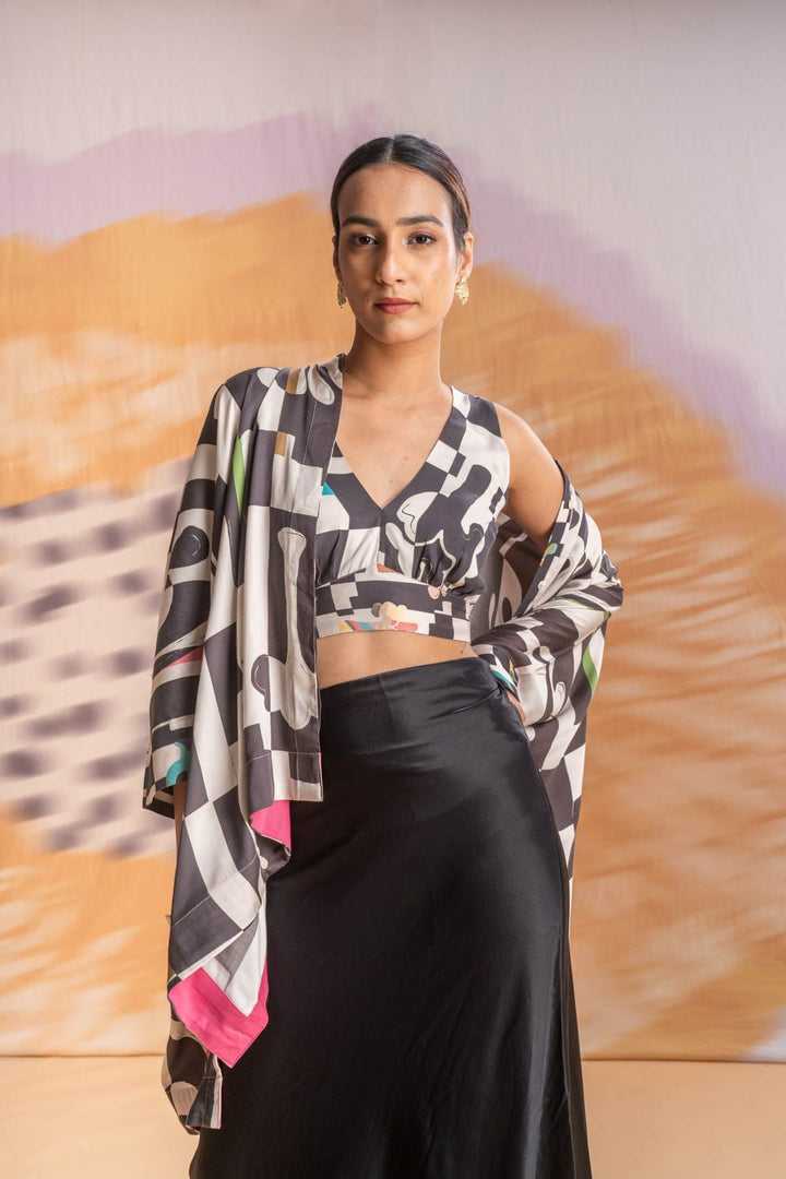 TOPS Palmyrah Bralette Top (Shadow Grey)