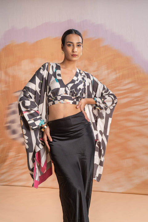 TOPS Palmyrah Bralette Top (Shadow Grey)