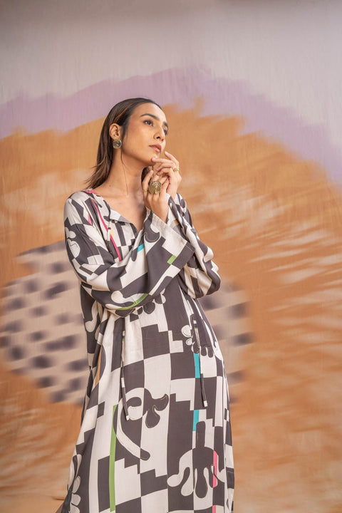 DRESSES Palmyrah Kaftan Dress (Shadow Grey)