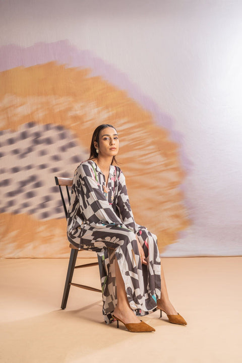 DRESSES Palmyrah Kaftan Dress (Shadow Grey)