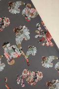 CURTAINS Palmyrah Slate Grey Velvet Drapes And Blinds