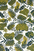 PRINT & PATTERN HEAVY FABRICS Panai Printed Heavy Fabric And Curtains (Dark Green)