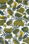 PRINT & PATTERN UPHOLSTERY FABRICS Panai Printed Upholstery Fabric (Dark Green)