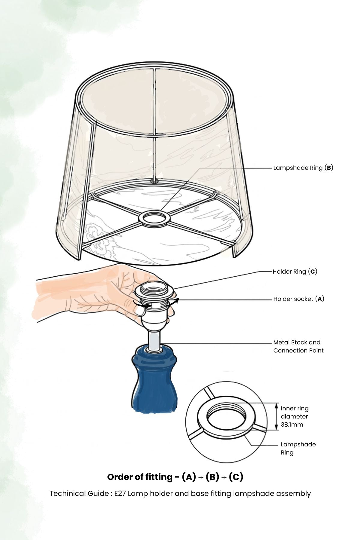 LAMPSHADES Panai Tall Taper Lampshade
