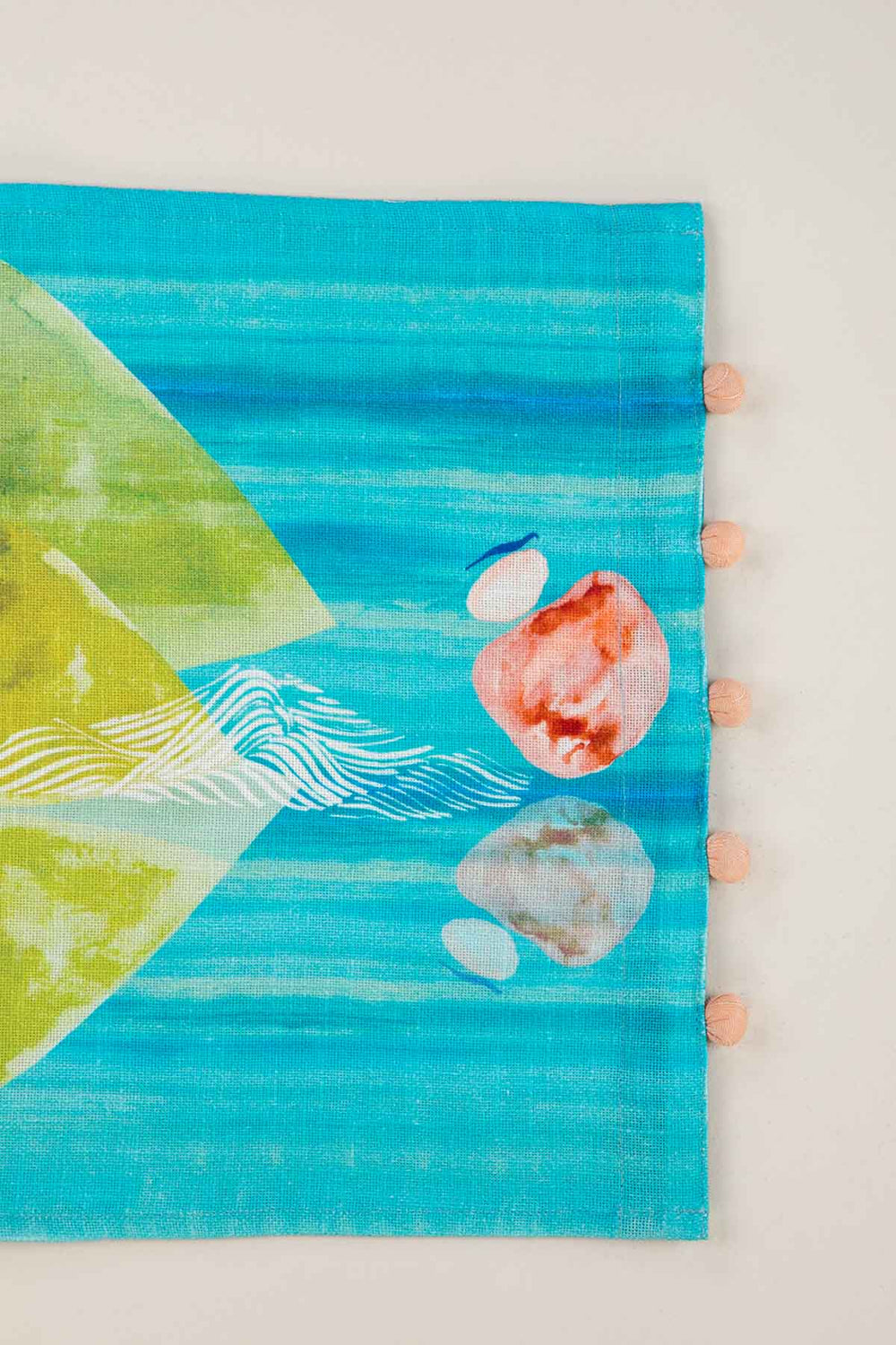 TABLE MATS Pangong Lake Spring Teal Table Mat (Set Of 4)