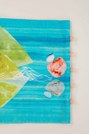 TABLE MATS Pangong Lake Spring Teal Table Mat (Set Of 4)