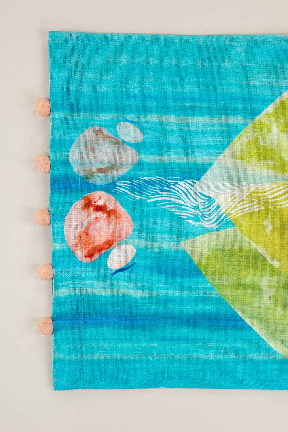 TABLE MATS Pangong Lake Spring Teal Table Mat (Set Of 4)