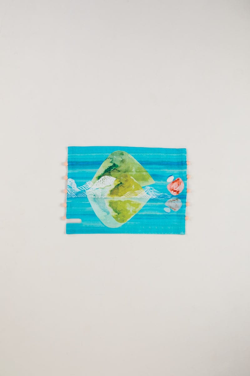TABLE MATS Pangong Lake Spring Teal Table Mat (Set Of 4)